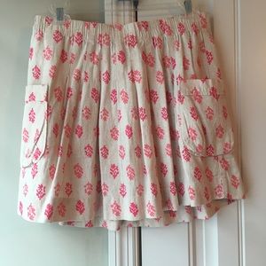 Skirt with coral reef print